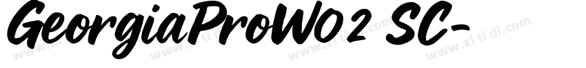 GeorgiaProW02 SC字体转换